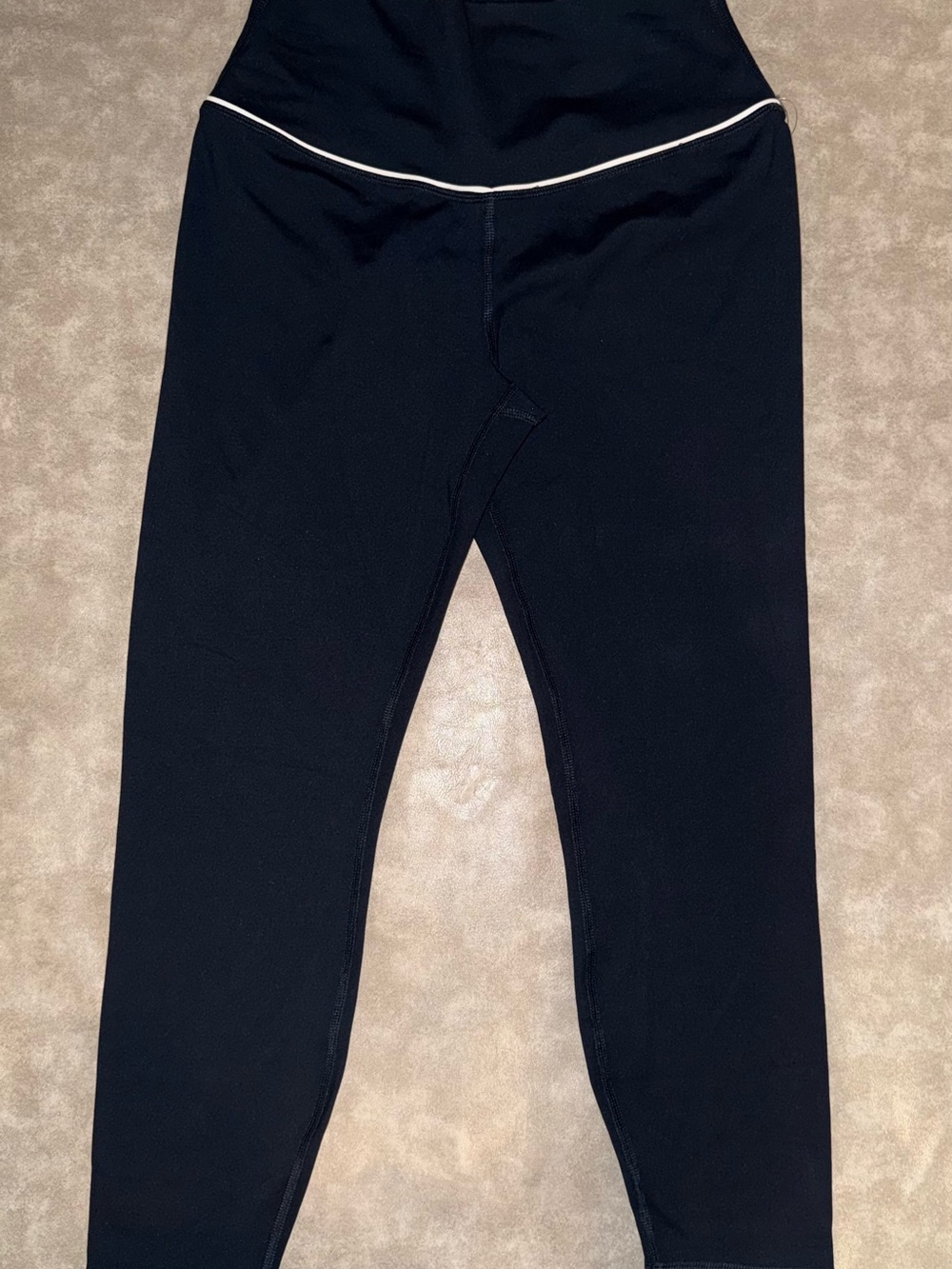 90 Degree by Reflex Interlock Chic Ankle Leggings L Navy White NWT $78 - Picture 2 of 7